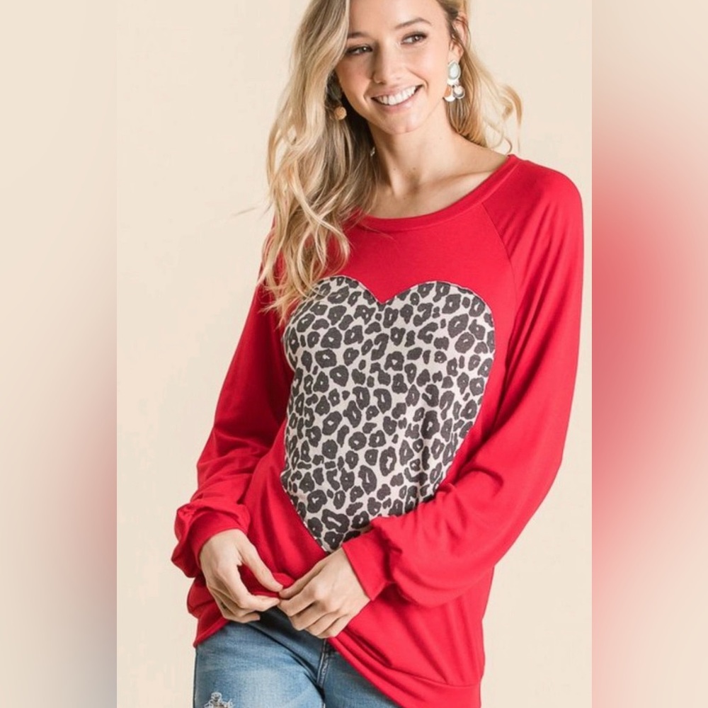 New! Wild at Heart Long-Sleeve Top